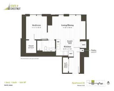 Main picture of 1 W Chestnut St Apartments