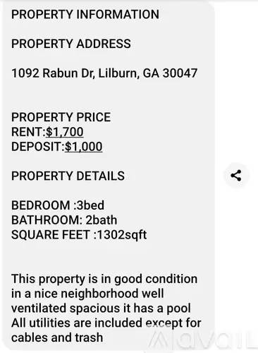 Main picture of 1092 Rabun Dr NW